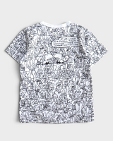 プレイ コム デ ギャルソン Tシャツ ホワイト ブラック S レディース