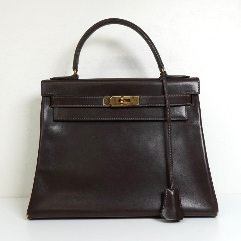 エルメス ケリー28 1964年製 ゴールド金具 ハンドバッグ T刻 ブランド