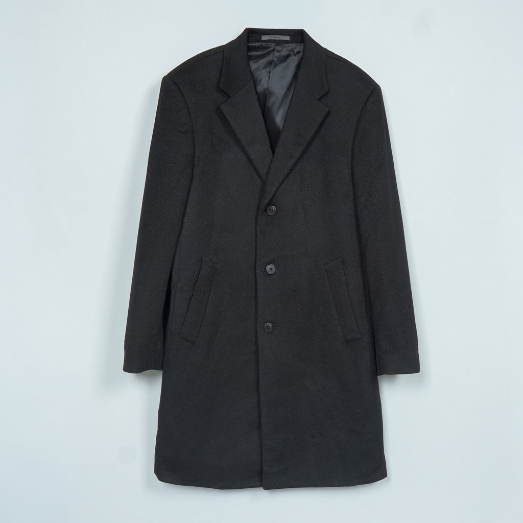 ジバンシィ カシミヤ混紡 チェスターコート ウールコート ブラック