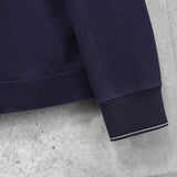 海军蓝 Lacoste 徽标贴片运动衫