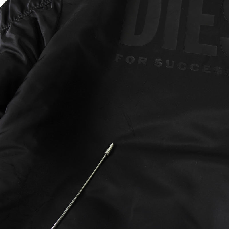 ディーゼル バックロゴ リバーシブル MA-1 メンズ ブラック / オレンジ