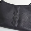 エルメス ベルランゴPM Hロゴ トゴ ショルダーバッグ ネイビー □E刻