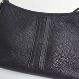 エルメス ベルランゴPM Hロゴ トゴ ショルダーバッグ ネイビー □E刻