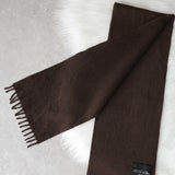 プラダ ロゴ カシミヤ マフラー ブラウン