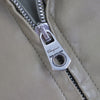 サルヴァトーレフェラガモ レザー ジップアップ ブルゾン ブラウン 46 メンズ