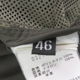 エンメティ ナイロン切替 スウェード ライダースジャケット カーキ 46 メンズ - NEWSED