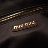 ミュウミュウ ワンダー マテラッセ スエード ワンショルダーバッグ ホーボーバッグ ブラウン