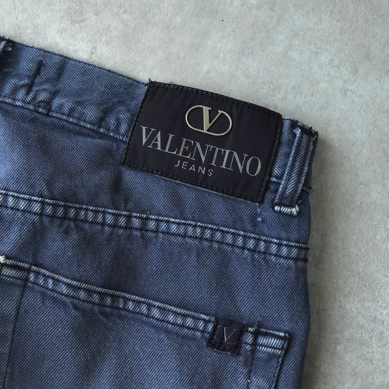 バレンティノ ストレート デニム ブルー