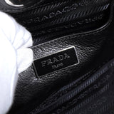 プラダ レザー ビジュー スタッズ 2way ハンドバッグ ショルダーバッグ ブラック