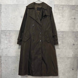 プラダ ナイロン トレンチコート ブラウン