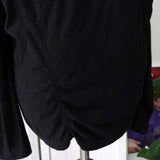 ワイズ ヨウジヤマモト アーカイブ フリル カーディガン レディース ブラック