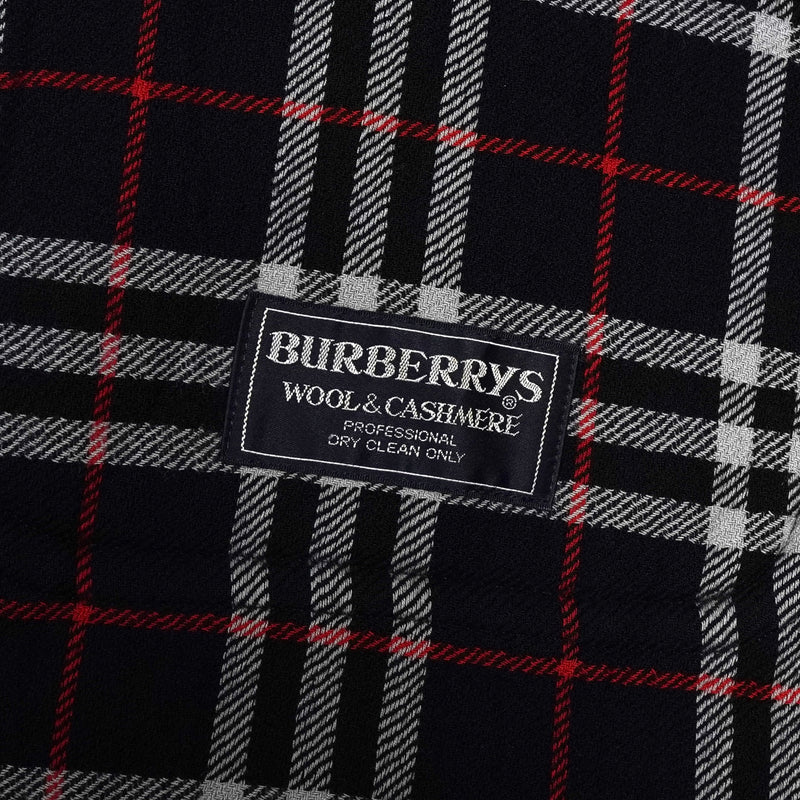 バーバリー ヴィンテージ カシミヤ混紡 ウールコート ブラック