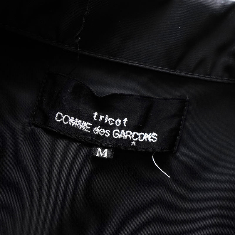 トリコ コムデギャルソン 2002年製 光沢 トラッカージャケット ブラック
