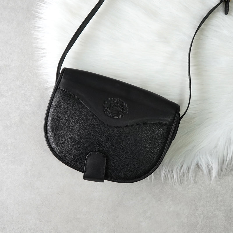 バーバリー ヴィンテージ ロゴ ショルダーバッグ ブラック