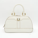 バーバリー レザー ハンドバッグ ホワイト