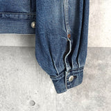 ハイク バルーンスリーブ ショート丈 デニムジャケット ブルー レディース