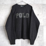 "POLO" Patch Wool Sweater