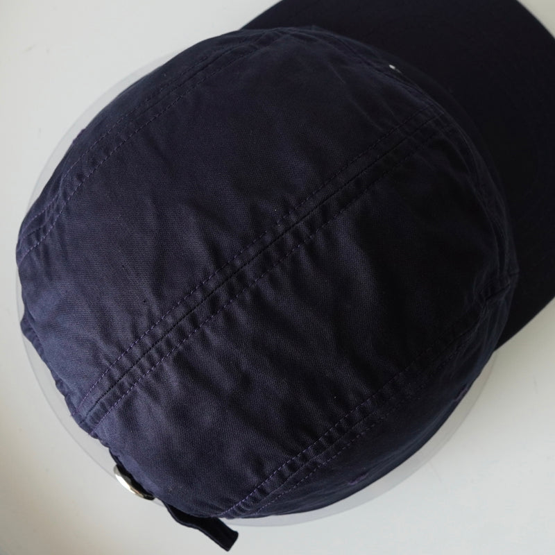 Maison Kitsune logo embroidered cap in navy