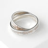 ティファニー 1837 ナロー ダブル シルバー925 指輪 リング 10.5号