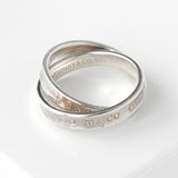 ティファニー 1837 ナロー ダブル シルバー925 指輪 リング 10.5号