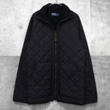 ラルフローレン ハイネック キルティングジャケット ブラック
