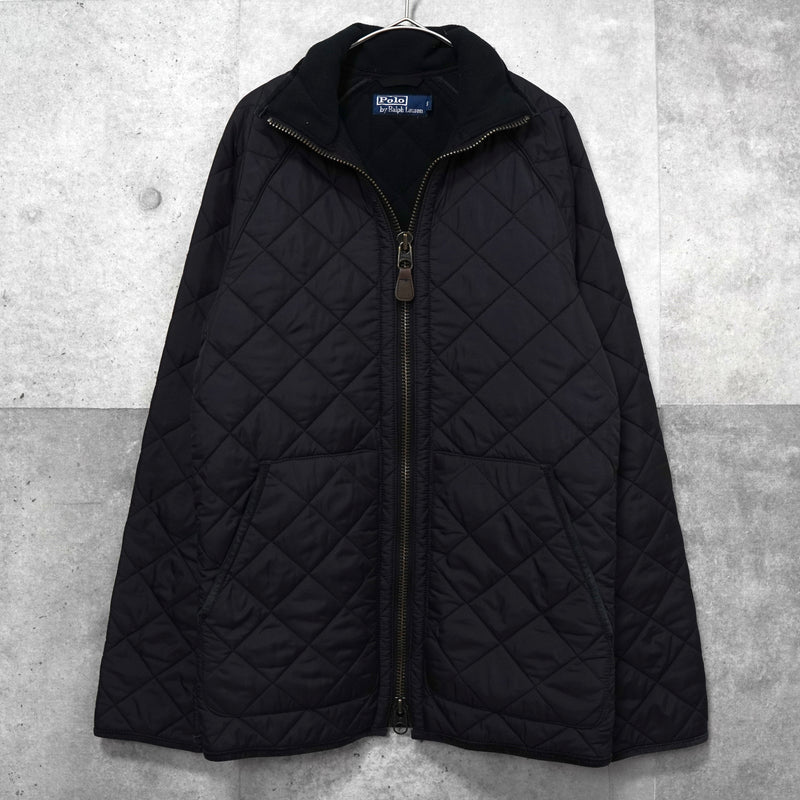 ラルフローレン ハイネック キルティングジャケット ブラック