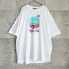 アクネ ストゥディオズ プリント オーバーサイズ Tシャツ ホワイト