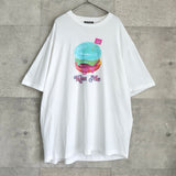 アクネ ストゥディオズ プリント オーバーサイズ Tシャツ ホワイト