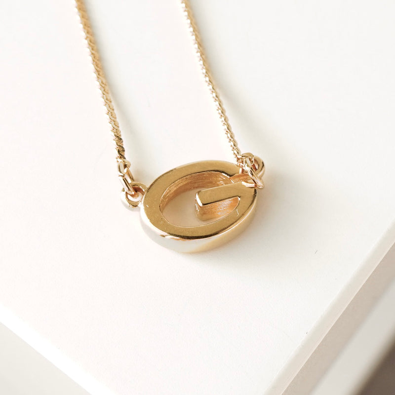 ジバンシィ ヴィンテージ Gロゴ ネックレス GP ゴールド