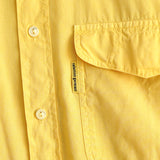 90's｜Flap Pocket Yellow Color Shirt｜Made in Italy