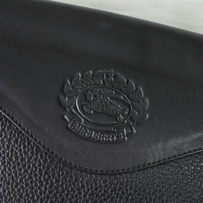 バーバリー ヴィンテージ ロゴ ショルダーバッグ ブラック