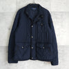 ポロ ラルフローレン レザー ワッペン キルティングジャケット ネイビー メンズ