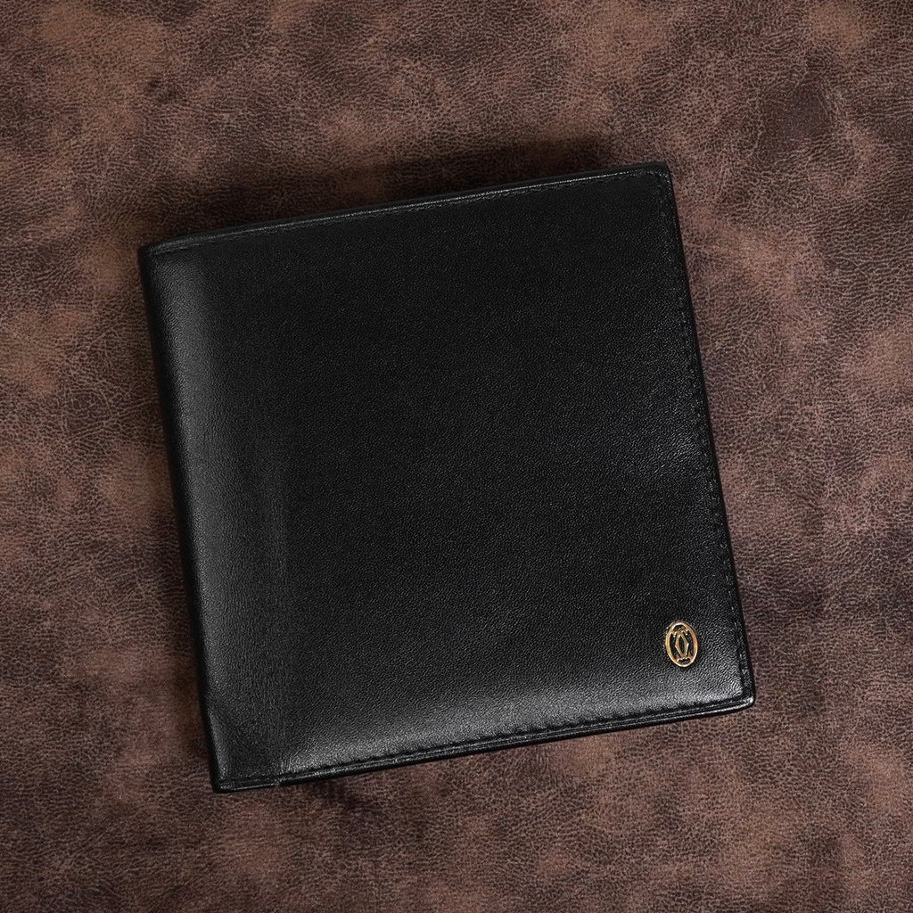 ⭐️ 美品 カルティエ パシャ ドゥ 二つ折り財布 ブラック レザー 鑑定済 Cartier カルティエ パシャ レザー 二つ折り財布 札入れ