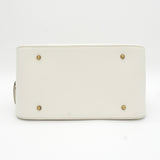 バーバリー レザー ハンドバッグ ホワイト