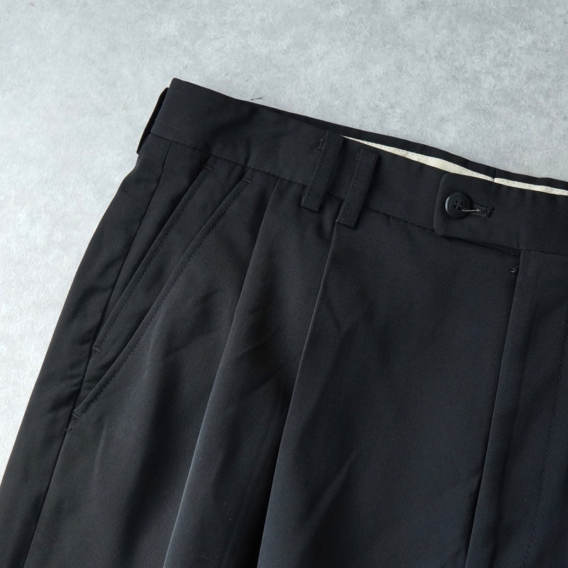 クリスチャン ディオール ヴィンテージ ツータック スラックス ブラック