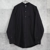Lacoste 黑色徽标贴片长袖衬衫