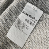 アクネ ストゥディオズ ハートプリント チャンキーニット セーター グレー タグ付き未使用品