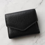 メゾン マルジェラ 4ステッチ 四つタグ レザー 三つ折り財布 コンパクトウォレット ブラック