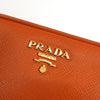 プラダ サフィアーノ レザー ミニ ショルダーバッグ ポシェット オレンジ