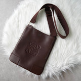 Loewe Anagram 皮革单肩包 棕色