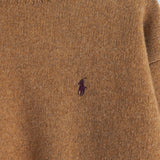 ポロ ラルフローレン スモールポニーロゴ ニット キャメル