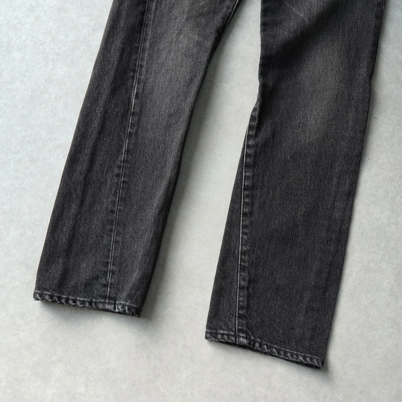 バレンシアガ ウォッシュ加工 デニム ブラック レディース