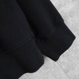 ストーンアイランド コンパスバッジ ハーフジップ ガーメントダイ スウェット ブラック メンズ