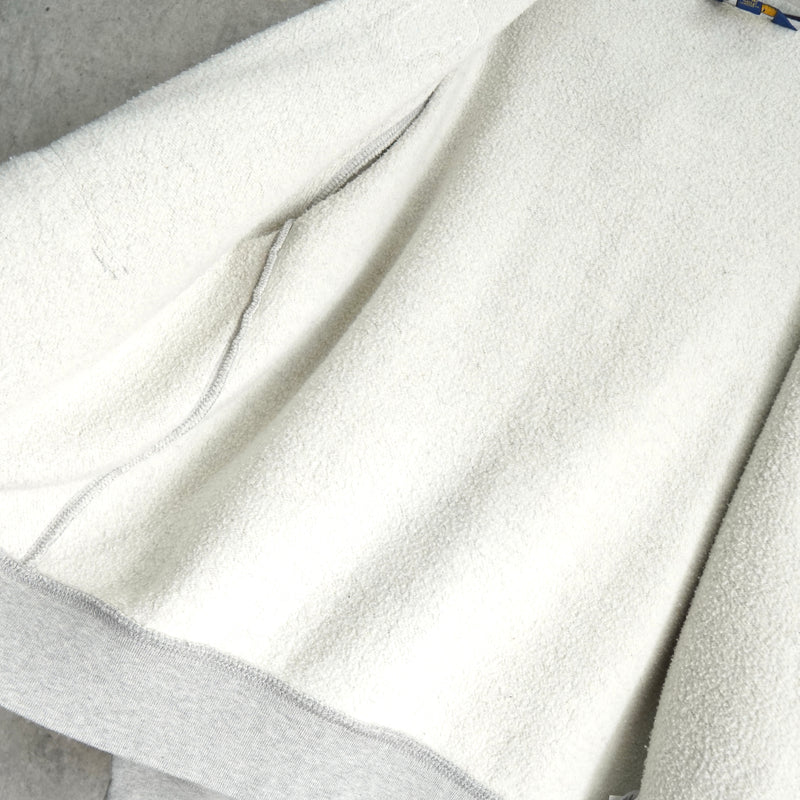 ポロ ラルフローレン フェルトロゴ フルジップ パーカー ライトグレー