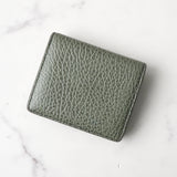 メゾン マルジェラ 四つタグ レザー 二つ折り財布 コンパクトウォレット カーキ 箱付き