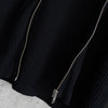 ステューシー Big Thermal Zip Shirt ワンポイントロゴ フルジップ サーマル ブラック メンズ