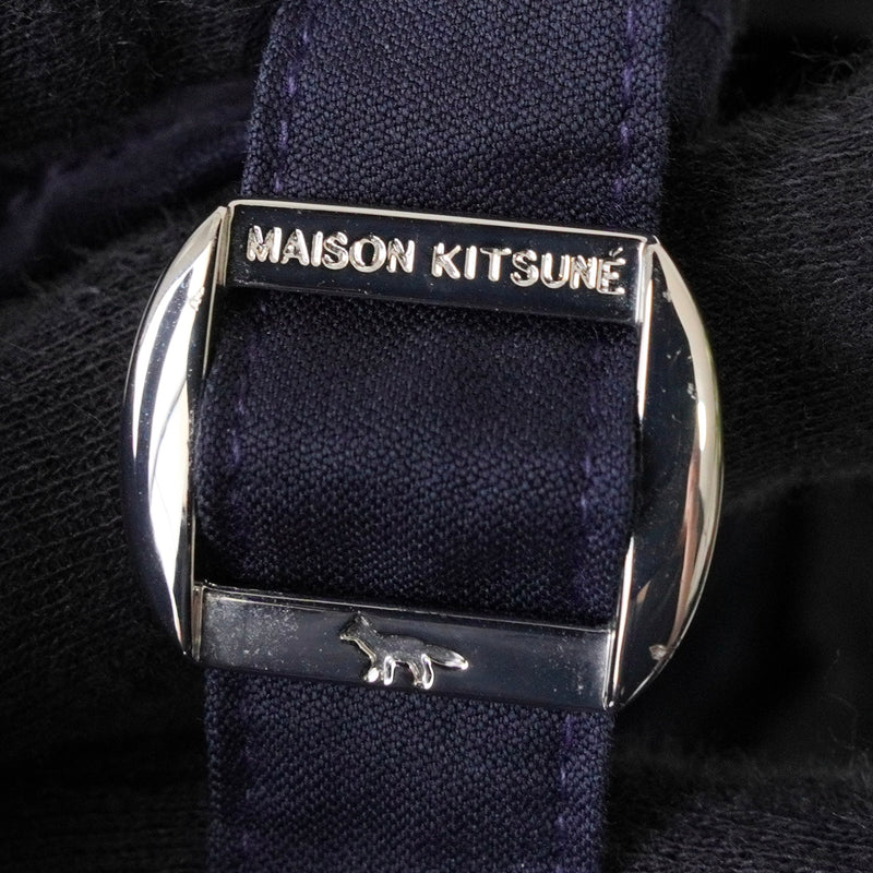 Maison Kitsune logo embroidered cap in navy