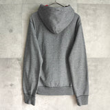 ポロ ラルフローレン スモールポニーロゴ チェック柄 フルジップ パーカー グレー