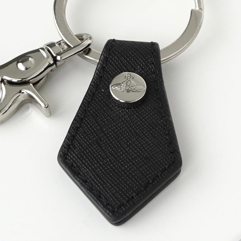 ヴィヴィアン ウエストウッド ラージ オーブ レザー シルバー チャーム キーホルダー