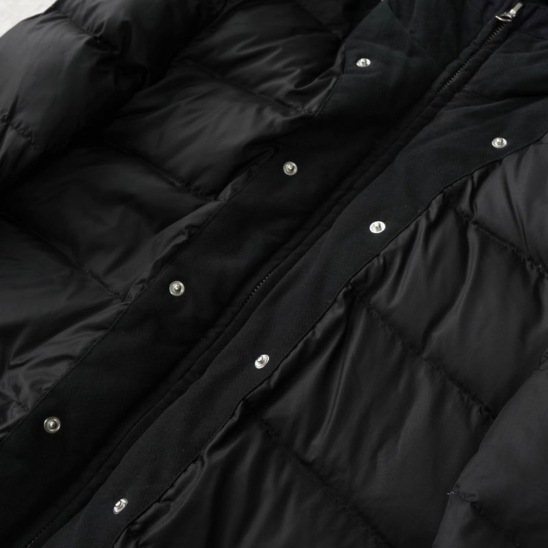 アクネ ストゥディオズ フーデッド ダウンコート ダウンジャケット ブラック